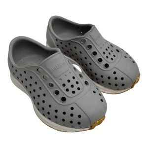 Native Robbie Sugarlite Slip On Grey Shoes Toddler Size 5 Unisex Boy Girl